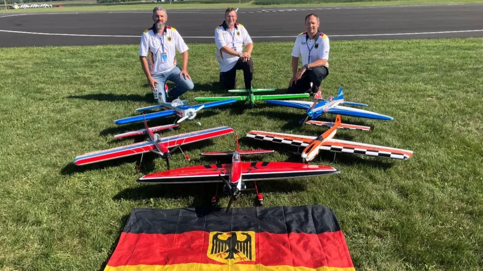 FFWM - Das deutsche Kunstflugteam: Frank Wadle, Dietmar Morbitzer und Christoph Holtermann